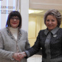 12 February 2020 National Assembly Speaker Maja Gojkovic and the Chairperson of the Russian Federation Council Valentina Matviyenko